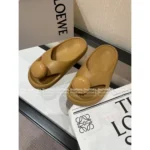 Loewe 2025/Foam Pebble Collection 🐻 Cloud Comfort Slides - Metallic Accent Platform Flip-Flops - Image 10