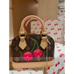 2025 Collaboration TM Nano Alma Collection 🍒 Cherry Print Leather Handbag - Full Series of Mini Totes 👜 - Image 20