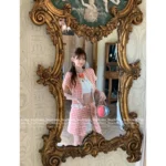 Chanel 2025C Coco Beach Collection 🧡 Jennie-Inspired Bow Tie Set - Woven Jacquard Tweed Cardigan & Skirt - Image 11