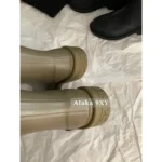 Chanel NEW Colorway / Must-Have Classic! 🫒 Olive Green Rain Boots - High-End Style, Worn by Influencers & Models (Tall Version) - Image 7