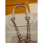 Louis Vuitton  Strawberry Mousse Pink 🎀 2025SS Classic Four-Leaf Clover Print Duma Backpack - Genuine Leather Mini Bookbag - Image 12