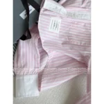 THOM BROWNE 2025 Spring/Summer Collection 🎀 Pink Vertical Striped Shirt - Korean Instagram Style & Preppy Aesthetic - Image 6