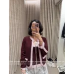 Chanel 25A Early Spring Runway Collection 🆕 Imported Cashmere Coord Set - Halter Neck Top/Cardigan/Skirt/Dress - Image 9