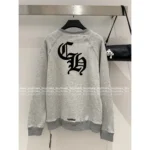 CHROME HEARTS 2025 SS Early Fall Full Collection Grey Print Logo Set - Cross Design Hoodie/Pullover/Shorts/Pants - Image 5