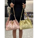 Chanel New Colorway❗️In Stock - 25C Early Spring Runway Collection / Runway Hobo Chain⛓️ Bag & Bucket Tote - Heavyweight Imported Full-Grain Leather - Image 9