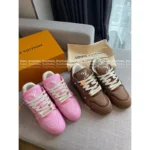 Louis Vuitton 2025 Summer Collection 🌸 Premium Couple Trainer Sneakers - Sakura Pink w/ Gift Box Packaging (Other Colors: Contact Customer Service) - Image 4
