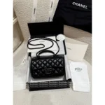 Chanel 2025 New Collection 🖤 "Cool to the Max" - Personal Keep Edition All Black CF Handle Mini Bag - Top Handle with Chain Strap - Image 3