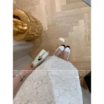 Chanel 2025S New Collection 🌺 Leather Camellia Flats - 3D Floral Logo & Round-Toe Ballet Shoes - Image 4