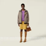 miumiu 2025SS Fall/Winter Collection 🔍 Women's Zip-Up Fleece Jacket - Cotton Sherpa w/ Wool Blend & Plush Pile - Image 11