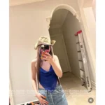 miumiu 2025 Spring/Summer Collection 🎩 Embroidered Letter Logo Fisherman Hat - Western Style Wide Brim for Sun Protection & Face Slimming - Image 6
