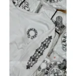 CHROME HEARTS "Summer Modest Fashion" 🆕 Off-Shoulder Hoodie - Sanskrit Print Logo & Loose Fit Cotton - 2025 New Arrival - Image 6