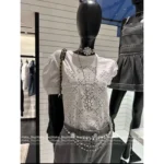 Chanel Dust Bag Packaging 🤍 2025S Early Spring Collection - "French Court Style" Vintage Crochet Lace Bubble Sleeve Blouse - Image 6