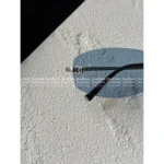 Chanel Jennie style Y2K Vintage Retro 💙 Metal Logo Square-Round Frame Translucent Sunglasses 🕶️ Ultra Flattering & Gift Box Packaging - Image 8