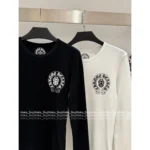 CHROME HEARTS 2025 Early Fall Collection  Back Print Flag Tee - Ribbed Long Sleeve Cotton Shirt - Image 11