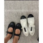 Chanel 25M Coco Beach Collection 🔎 Mesh Embroidered Quilted Mary Janes - Round Toe & Lambskin Lining for Comfort
