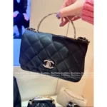 Chanel New Colorway🌈 First Stock In! - 2025S Coco Crush Handle Square Bag ⛓️ Multi-Way Crossbody/Handheld - Image 2