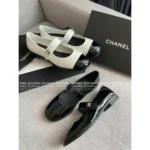 Chanel "Princess-Exclusive Mary Janes" 👸 Keep Edition - Patent Leather Doll Shoes w/ Bookbag Buckle - Image 7
