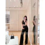 Louis Vuitton 2025 Spring/Summer Collection 🔍 Must-Have "Spicy Girl" Set ❕ Signature Print Logo Tank & High-Waist Straight-Leg Jeans - Image 2