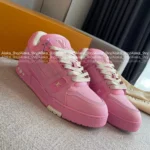 Louis Vuitton 2025 Summer Collection 🌸 Premium Couple Trainer Sneakers - Sakura Pink w/ Gift Box Packaging (Other Colors: Contact Customer Service) - Image 3