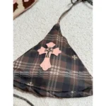 CHROME HEARTS 2025SS Spring/Summer Collection 💗 "Spicy Girl Must-Have" - Genuine Leather Cross Logo Bikini Set 👙 - Image 6