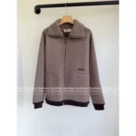 miumiu 2025SS Fall/Winter Collection 🔍 Women's Zip-Up Fleece Jacket - Cotton Sherpa w/ Wool Blend & Plush Pile - Image 10