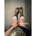 Chanel NEW Colorway / Must-Have Classic! 🫒 Olive Green Rain Boots - High-End Style, Worn by Influencers & Models (Tall Version) - Image 5