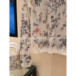 Dior 2025 Early Spring Collection 🌷 Heavy Floral Jacquard Logo Sheer Knit Top - Round Neck 100% Wool See-Through Blouse - Image 8