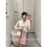 Dior 2025 Early Spring Collection 🐝 100% Kashmir Cashmere Knit Set - Bee Embroidered Cardigan & Vest Top