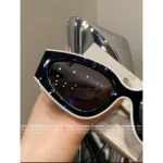 Chanel 2025S Spring/Summer Collection 🕶️ Black & White Contrast Cat-Eye Sunglasses - Gift Box Packaging - Image 9