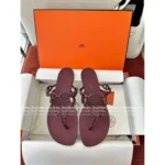 Hermes Classic & Ultra-Comfortable 🐽 H+ 2025 Spring/Summer Collection - Imported Pig-Nose PVC Flip-Flops for Women - Image 14