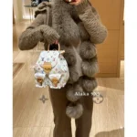 Louis Vuitton 2025 Spring/Summer Collection 🌈 Murakami Collaboration - Classic Four-Leaf Clover Logo Tricolor White Mini Backpack (Self-Kept Edition · Highly Sought-After) - Image 4