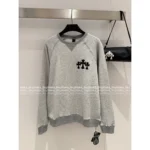 CHROME HEARTS 2025 SS Early Fall Full Collection Grey Print Logo Set - Cross Design Hoodie/Pullover/Shorts/Pants - Image 3