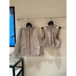 Dior 2025 Early Spring Collection ⭐️ Classic Jacquard Logo Set - Biscuit Color Windbreaker/Vest/Skirt - Image 11