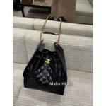 Chanel New Colorway❗️In Stock - 25C Early Spring Runway Collection / Runway Hobo Chain⛓️ Bag & Bucket Tote - Heavyweight Imported Full-Grain Leather - Image 7