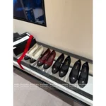 Chanel 2025P Early Spring Collection 🖤 Classic Color-Block Ballet Flats - Round Toe w/ Crystal Butterfly Logo & Full-Grain Leather - Image 12