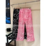 Chanel 25M Coco Beach Resort Collection 🖤 High-Waisted Straight-Leg Pants - Slimming Print Logo & Vacation Ready - Image 19