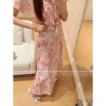 Dior 25SS Jungle Collection 💓 Forest Animal Print Shirt & Maxi Skirt - Embroidered Logo & Safari Chic - Image 11