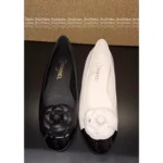 Chanel 2025S New Collection 🌺 Leather Camellia Flats - 3D Floral Logo & Round-Toe Ballet Shoes - Image 2