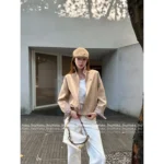 Dior 2025 Early Fall Collection 🐝 Embroidered Bee Logo Jacket - Zip-Up Notch Collar Utility Coat - Image 13