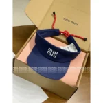 miumiu 2025 Spring/Summer Collection 🎩 Versatile Breezy Sun Hat - Adjustable Drawstring Open-Crown Design - Image 7