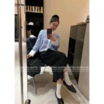 Chanel 2025C New Collection 🖤 Retro Mirror Patent Leather Loafers - Pointed Toe w/ Crystal Logo & Elegant Finish - Image 10