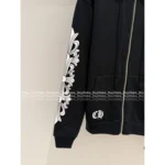 CHROME HEARTS 2025SS Early Fall Lip Print Hoodie 👄 Sanskrit Logo Zip-Up Sweatshirt with Red Lips Design** - Image 2