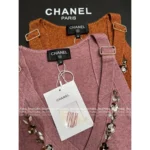Chanel 25A Haute Atelier Collection ❕ Strap Detail Camisole - Sequined Embroidered Logo & Lace Trim Wool Vest - Image 6
