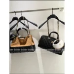 Chanel In Stock 🤎 2025A Haute Atelier Runway Tote - Suede Color-Block w/ Metal Chain Strap ⛓️ Full YKK® Hardware - Image 5