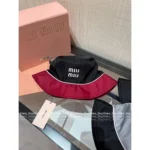 miumiu Gift Box Packaging 🎩 25 Spring/Summer Collection - UPF Sun Protection Hat with Letter Logo - Image 4