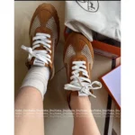 Hermes 25SS Spring/Summer Collection 👟 Breathable Mesh Trainers - Unbeatable Comfort! Custom Imported Calfskin/Suede & Goatskin - Image 2