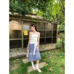miumiu 25SS Spring/Summer Collection ❕ Two-Tone Keeper Edition - Sheer Stretch Milk Cotton Top - Off-Shoulder & One-Shoulder Versatile Style - Image 10
