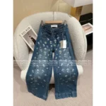 ACNE STUDIOS 25SS Niche Streetwear Design 👖 Daisy Embroidery Denim - High-Waisted Flared Jeans w/ Beaded Details 🌼 - Image 4