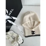 Chanel 25B Fall/Winter Collection 🎩 100% Cashmere "Dou Dou" Earflap Beanie - Internet Celebrity & Ultra-Soft Warmth - Image 6