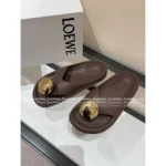 Loewe 2025/Foam Pebble Collection 🐻 Cloud Comfort Slides - Metallic Accent Platform Flip-Flops - Image 6